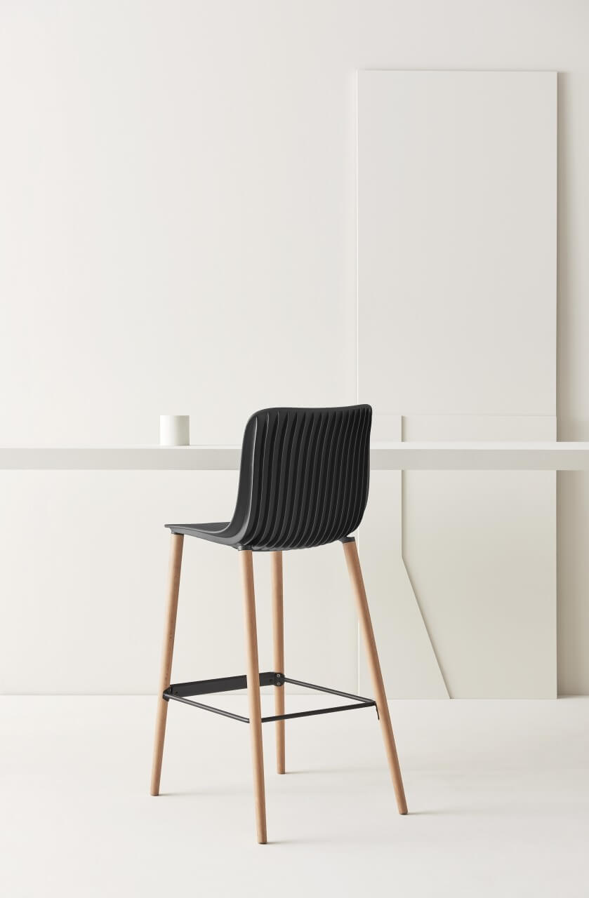 Dragonfly Wood Barstool