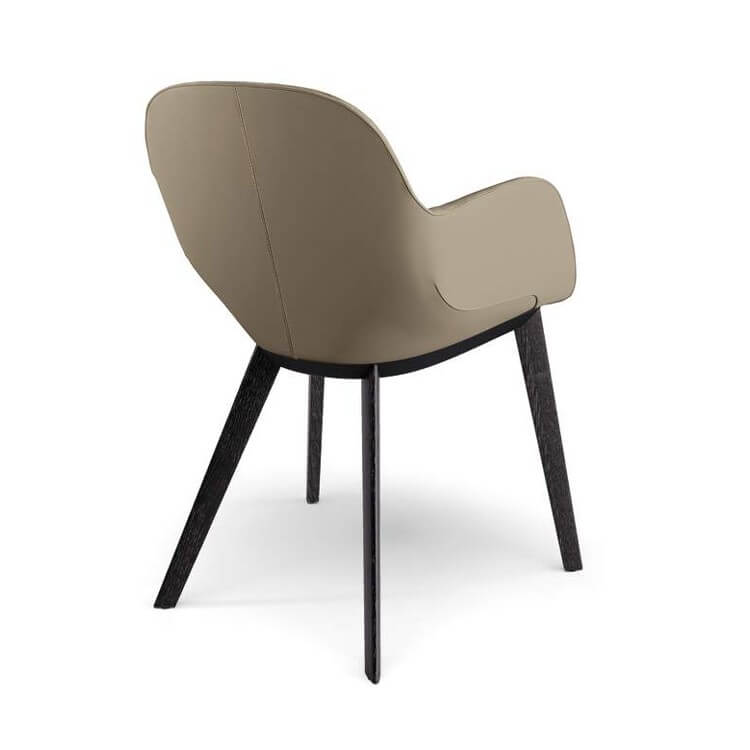 Sheru Armchair - Wood Base