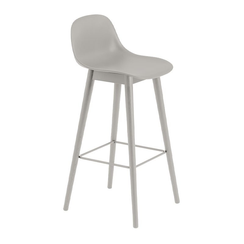 Fiber Barstool - Wood Base