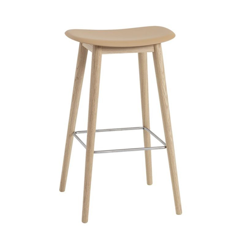Fiber Barstool - Wood Base w/o Backrest