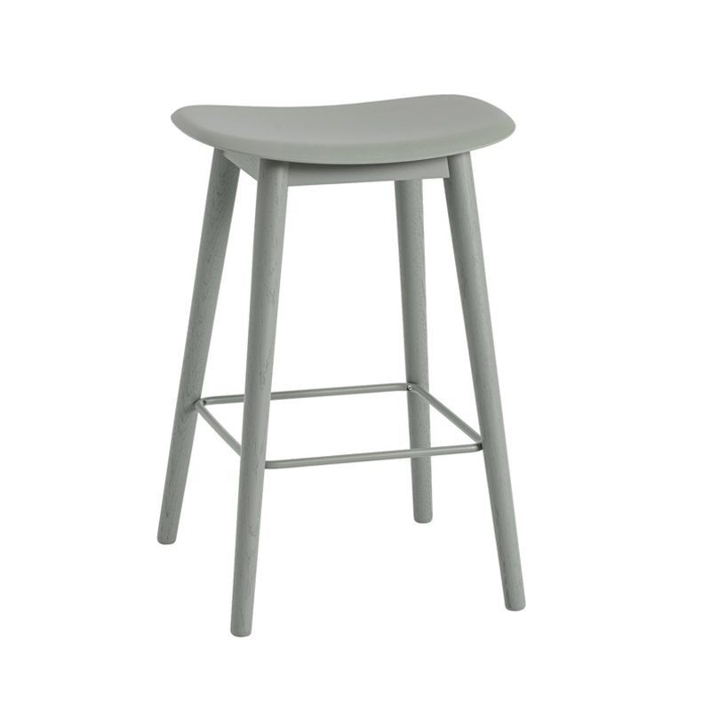 Fiber Barstool - Wood Base w/o Backrest