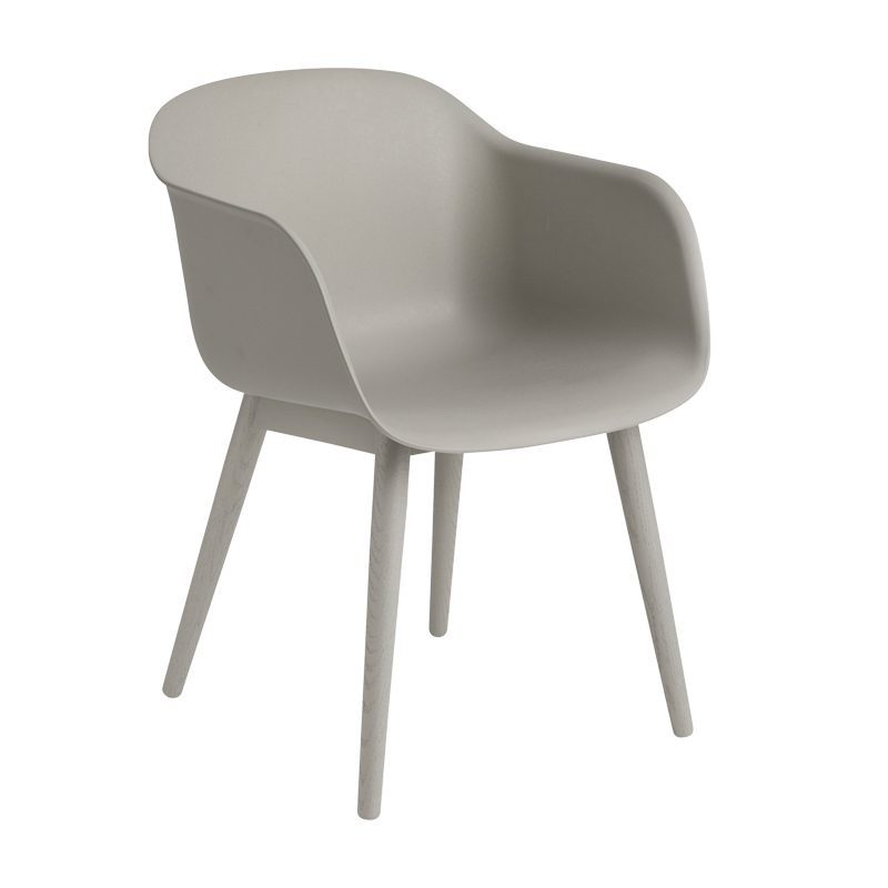 Fiber Armchair - Wood Base