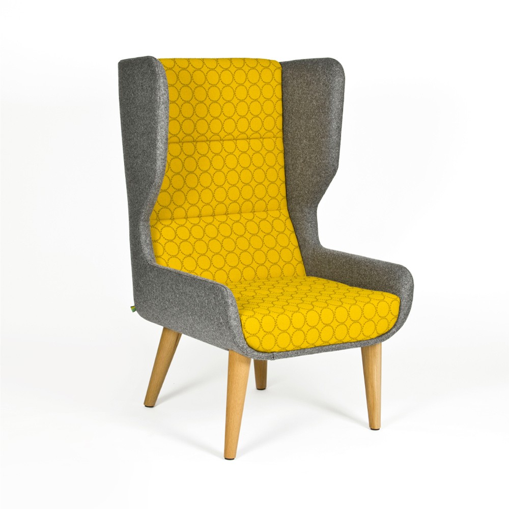 Hush Lounge w/ Wood Base