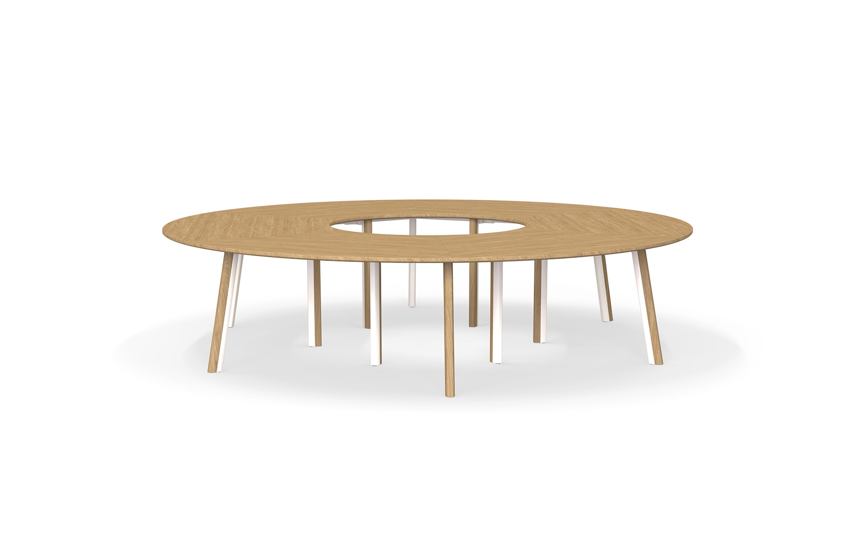 Metro II Multi-Part Tabletop  |  Double Leg Profile