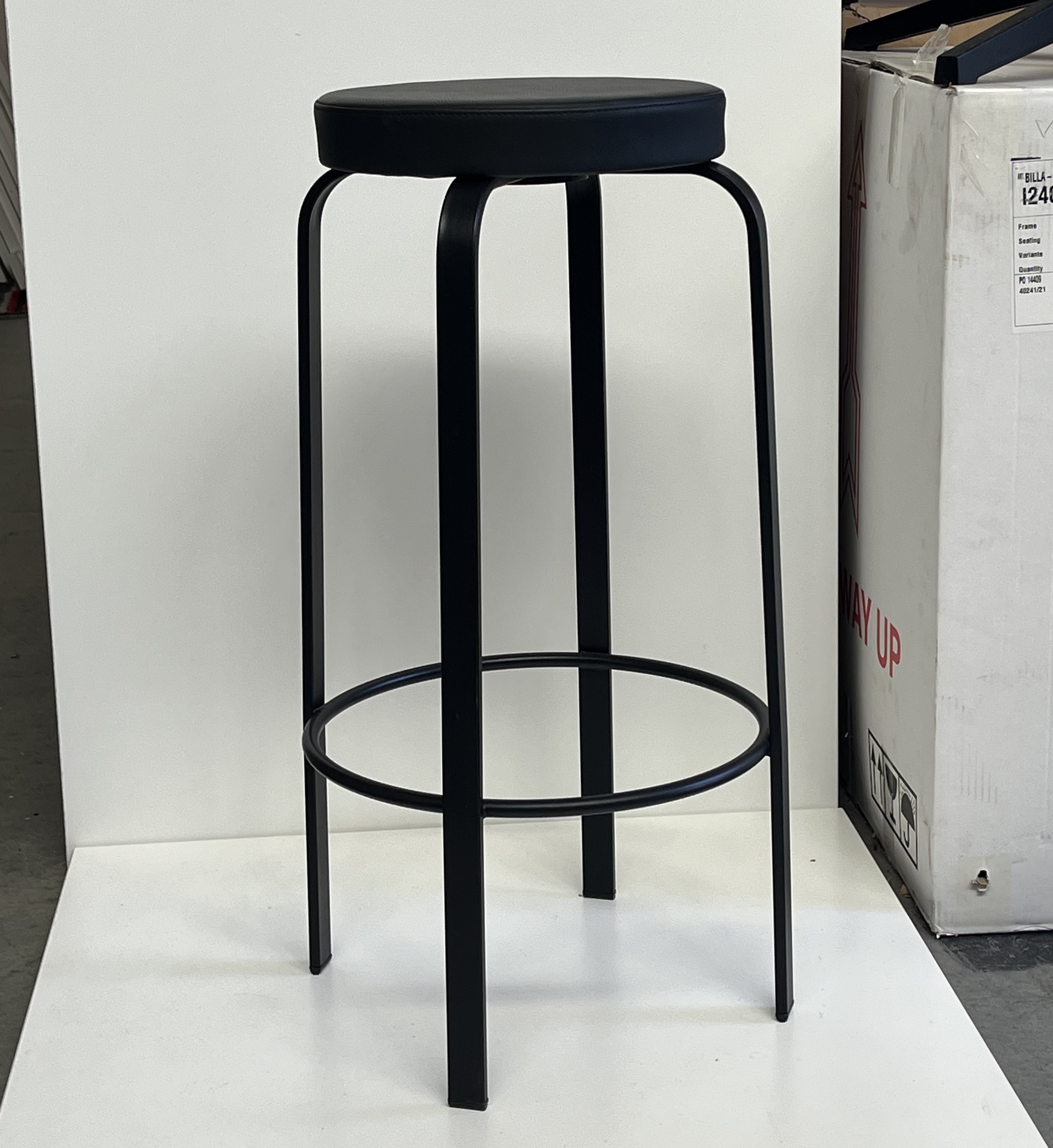 Barstools - set 2 black - 740h