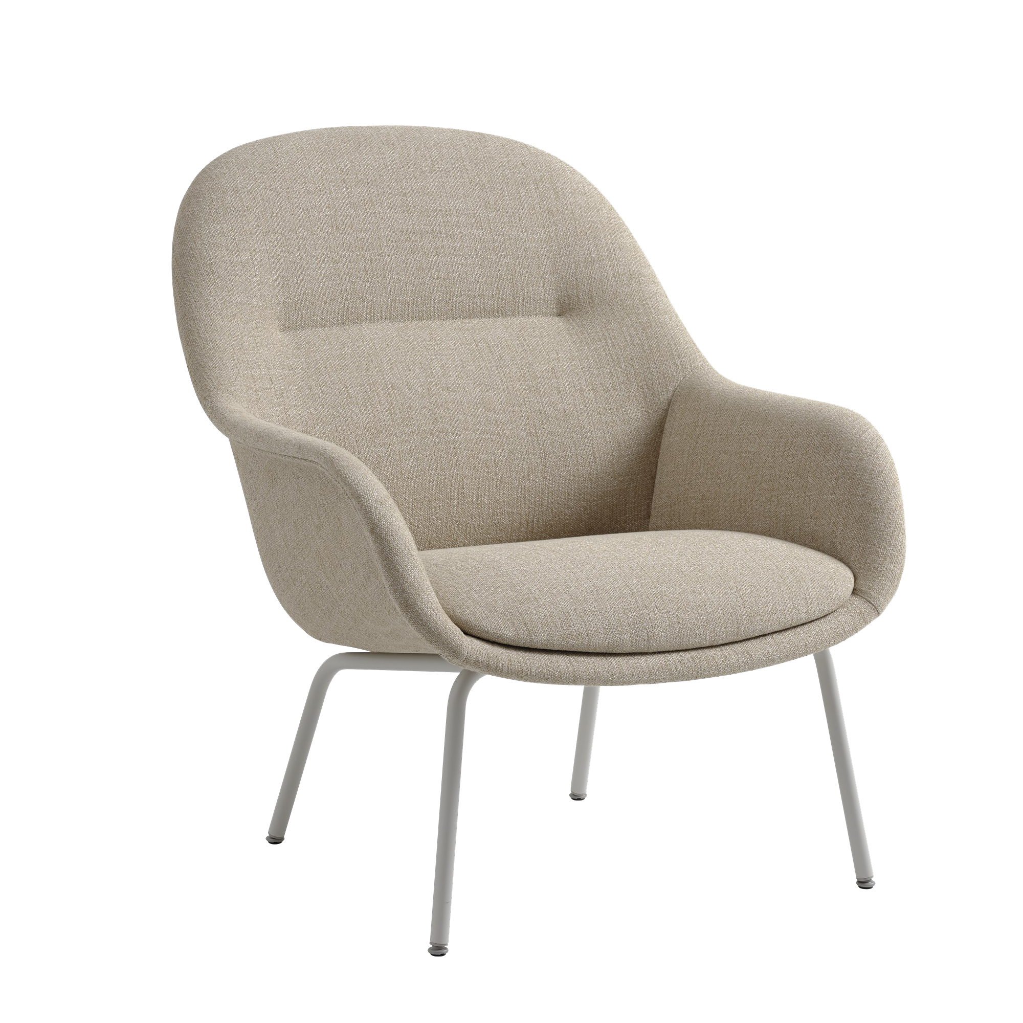 Fiber Lounge Armchair - Tube Base