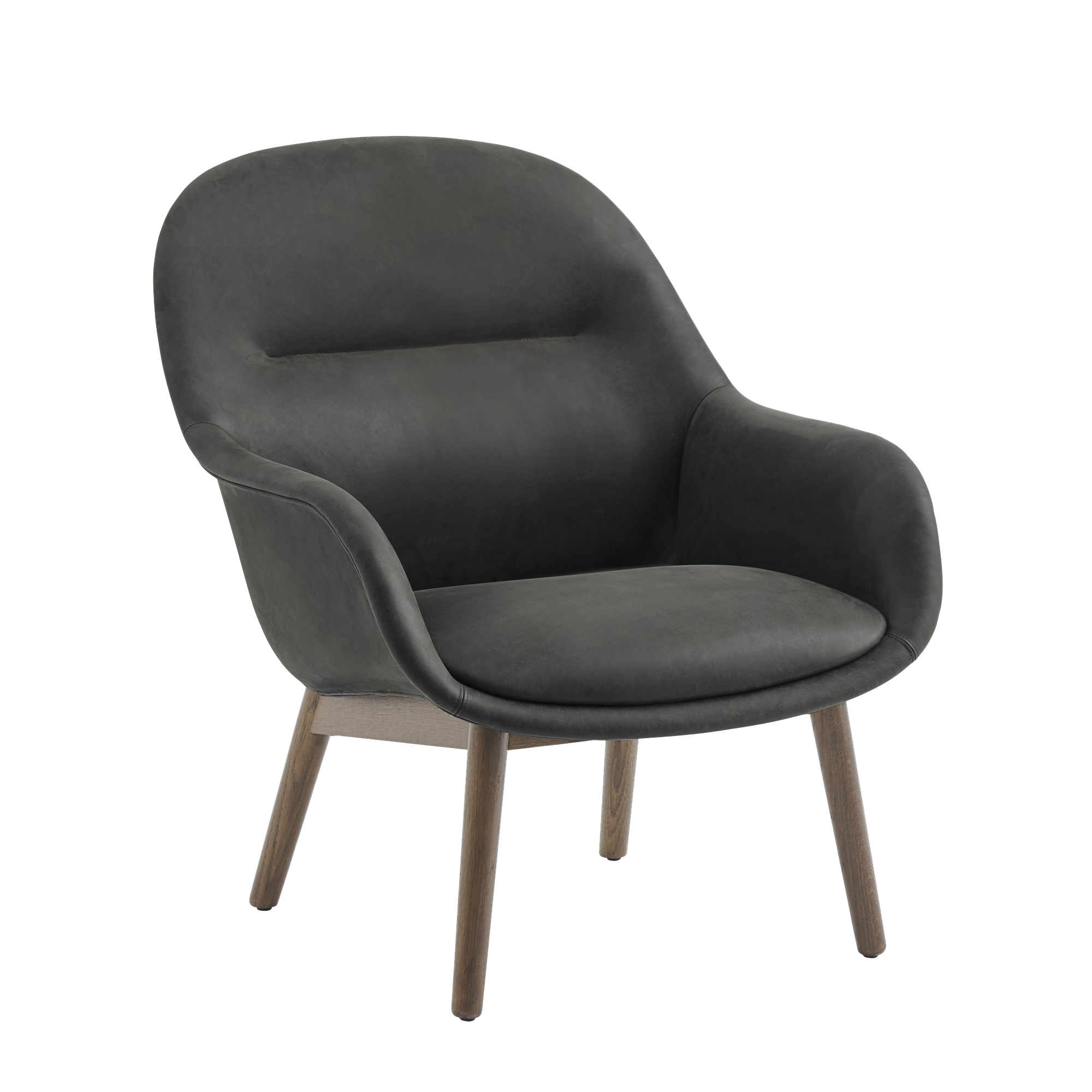 Fiber Lounge Armchair - Wood Base