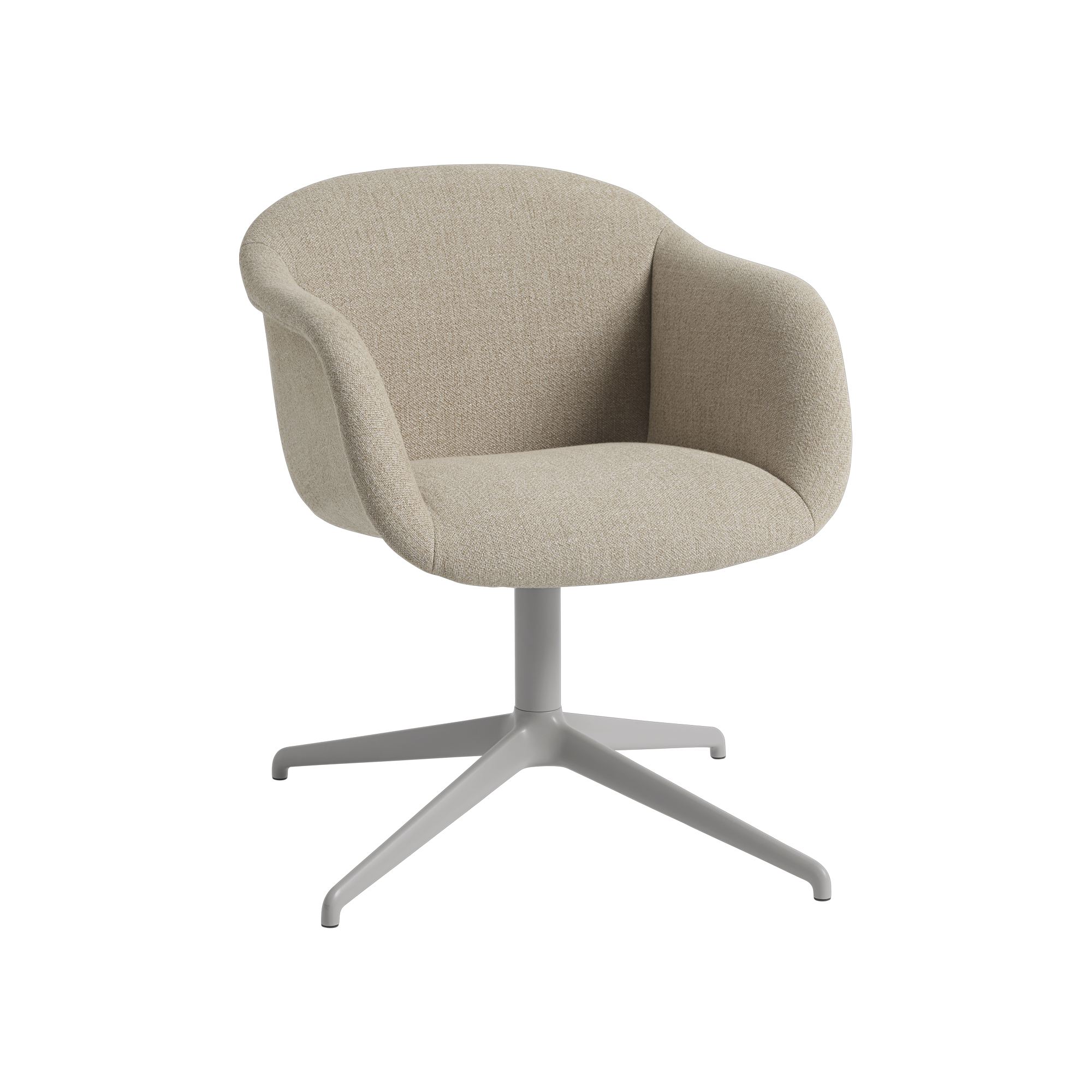 Fiber Soft Armchair  |  Tube Base