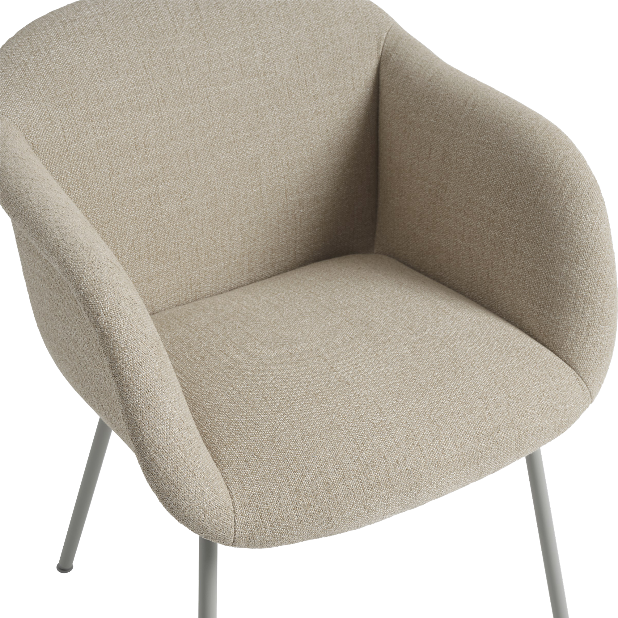 Fiber Soft Armchair  |  Tube Base