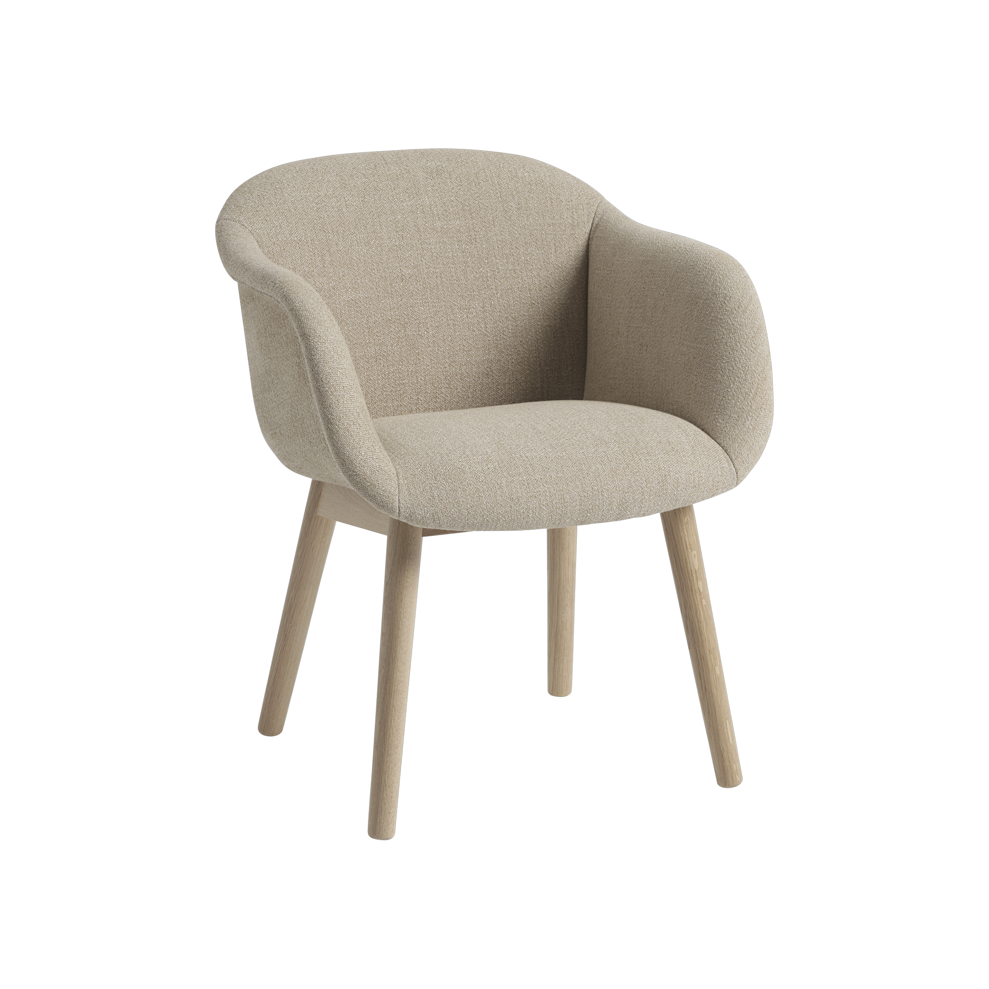Fiber Soft Armchair | Swivel Base w. Castors