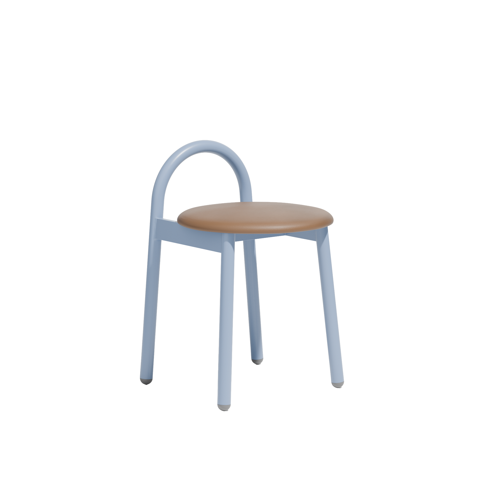 Bobby Low Stool  |  Metal Upholstered