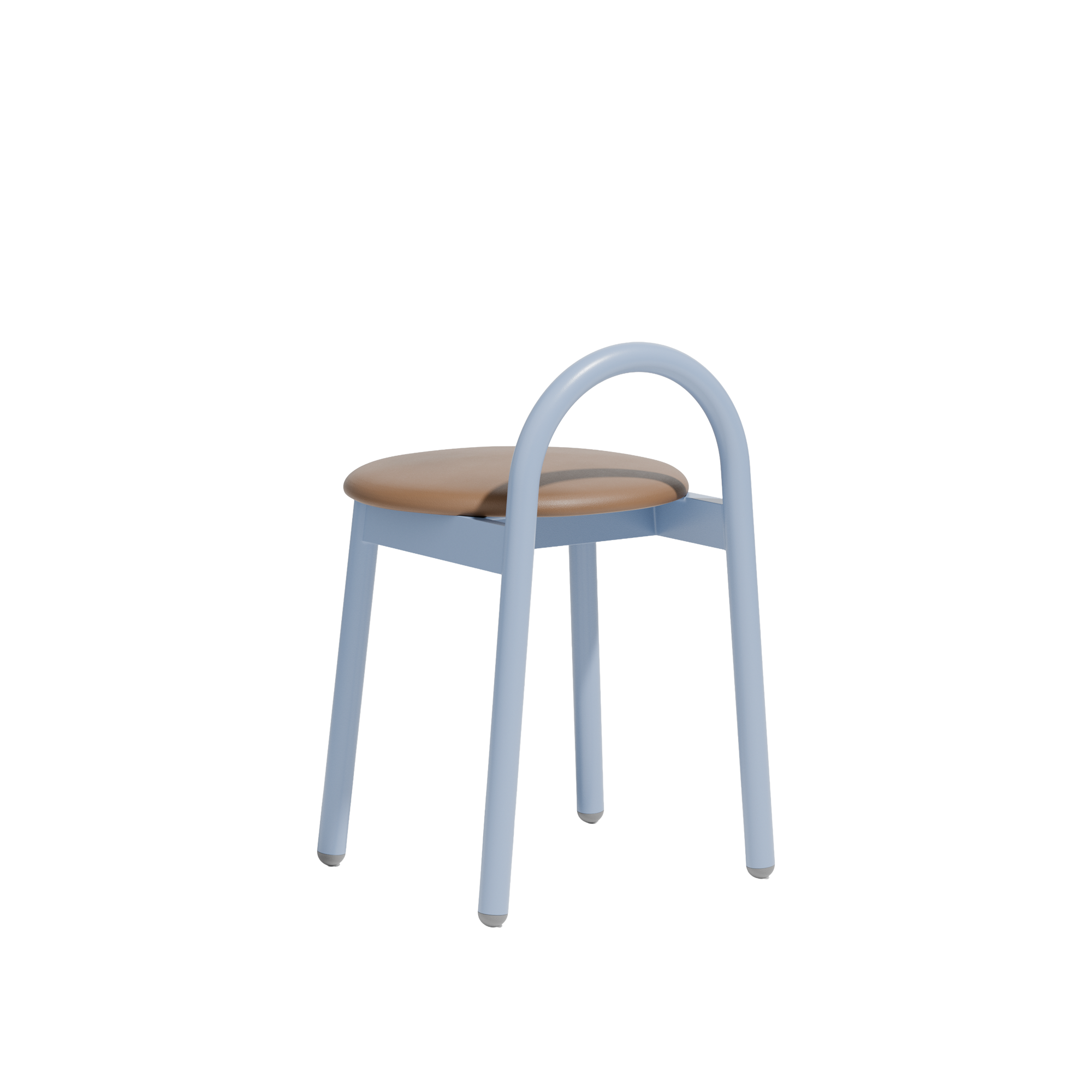 Bobby Low Stool | Metal Upholstered