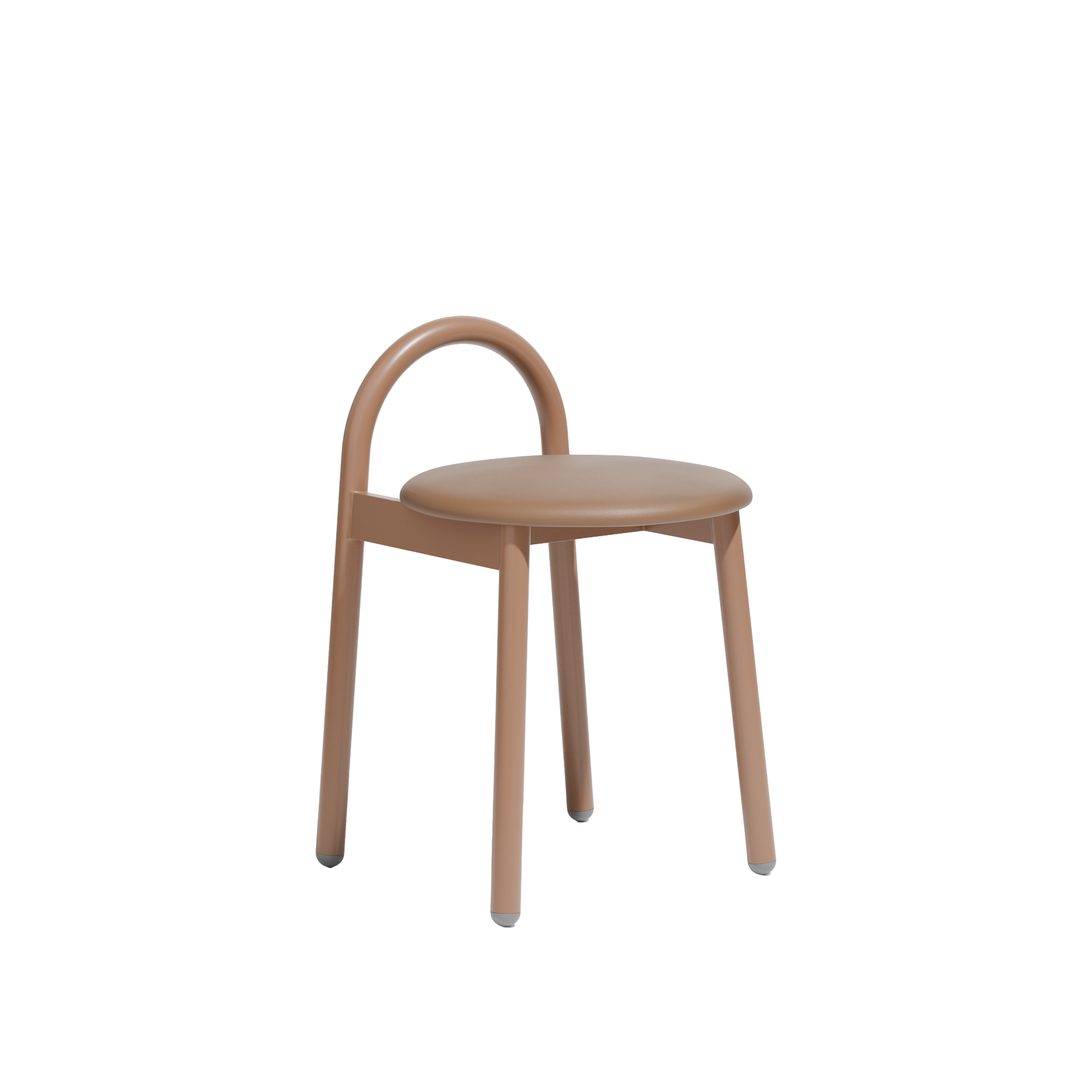 Bobby Low Stool | Metal Upholstered