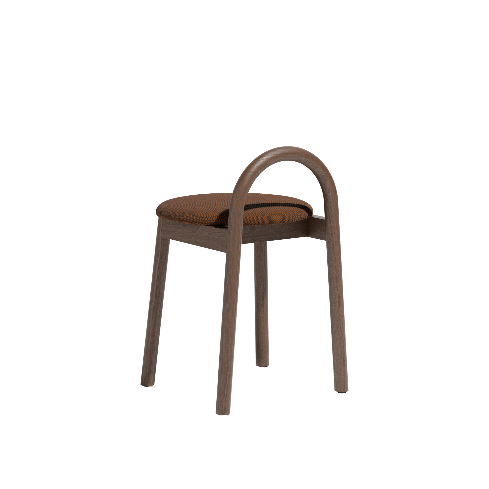 Bobby Low Stool  |  Timber Upholsered