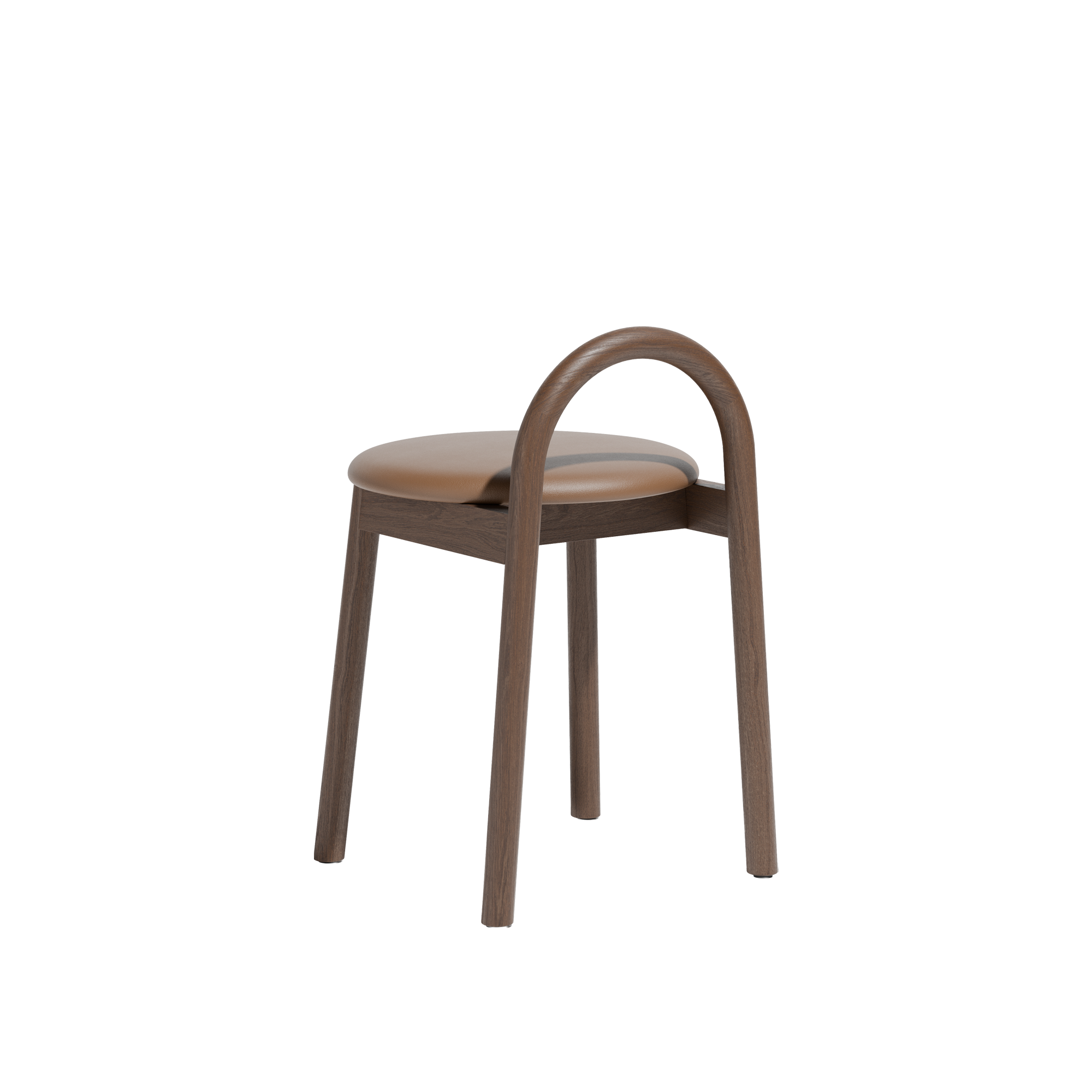 Bobby Low Stool | Timber Upholsered