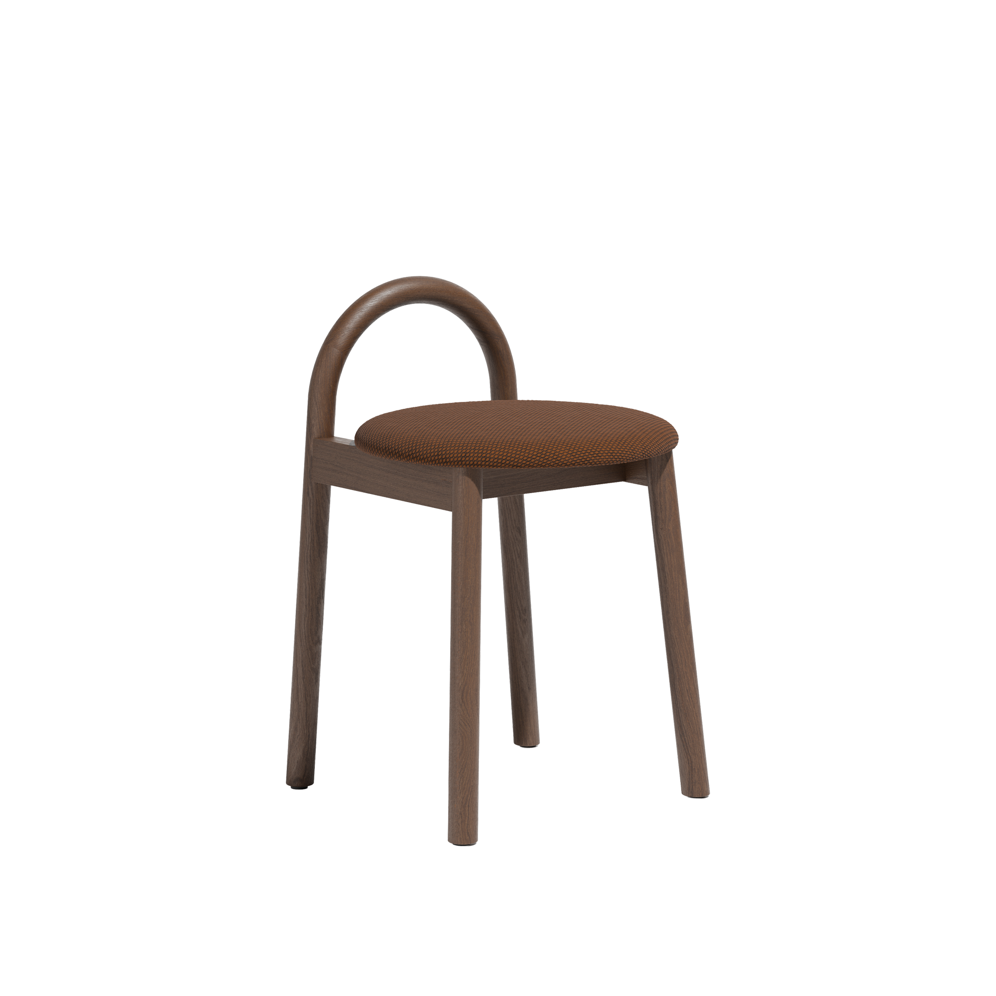 Bobby Low Stool | Timber Upholsered