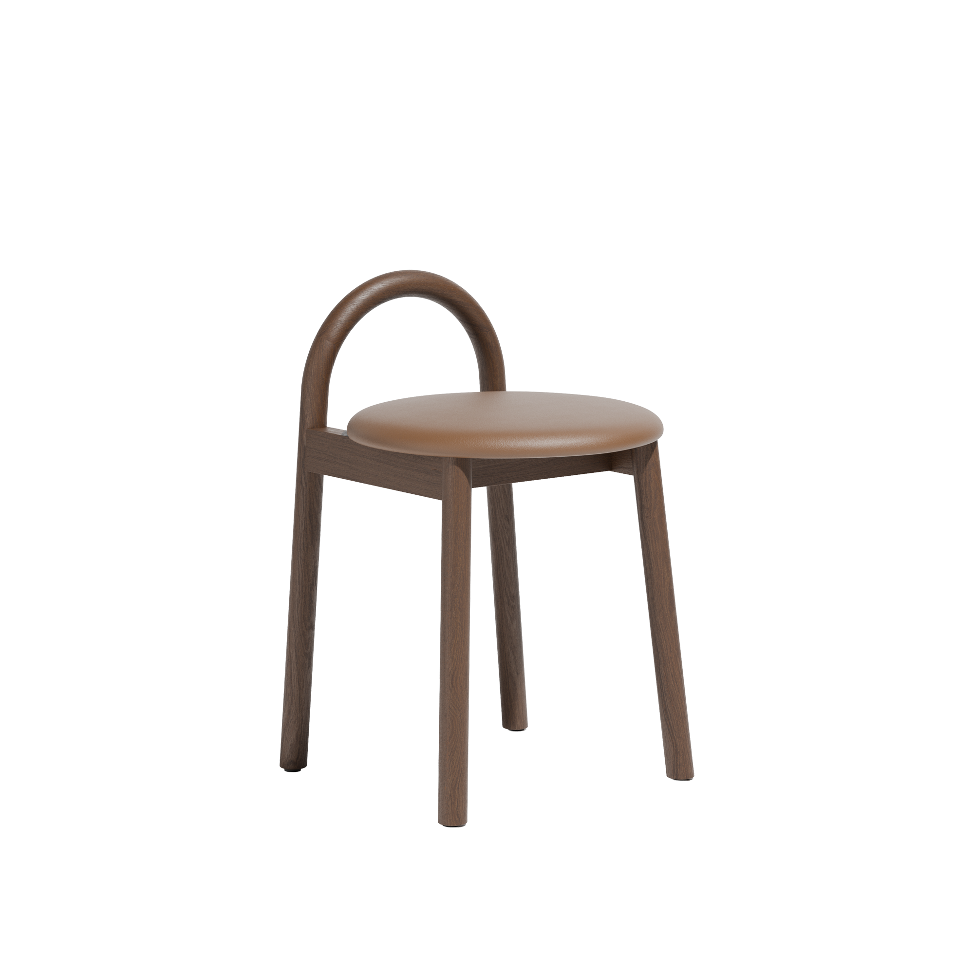 Bobby Low Stool | Timber Upholsered