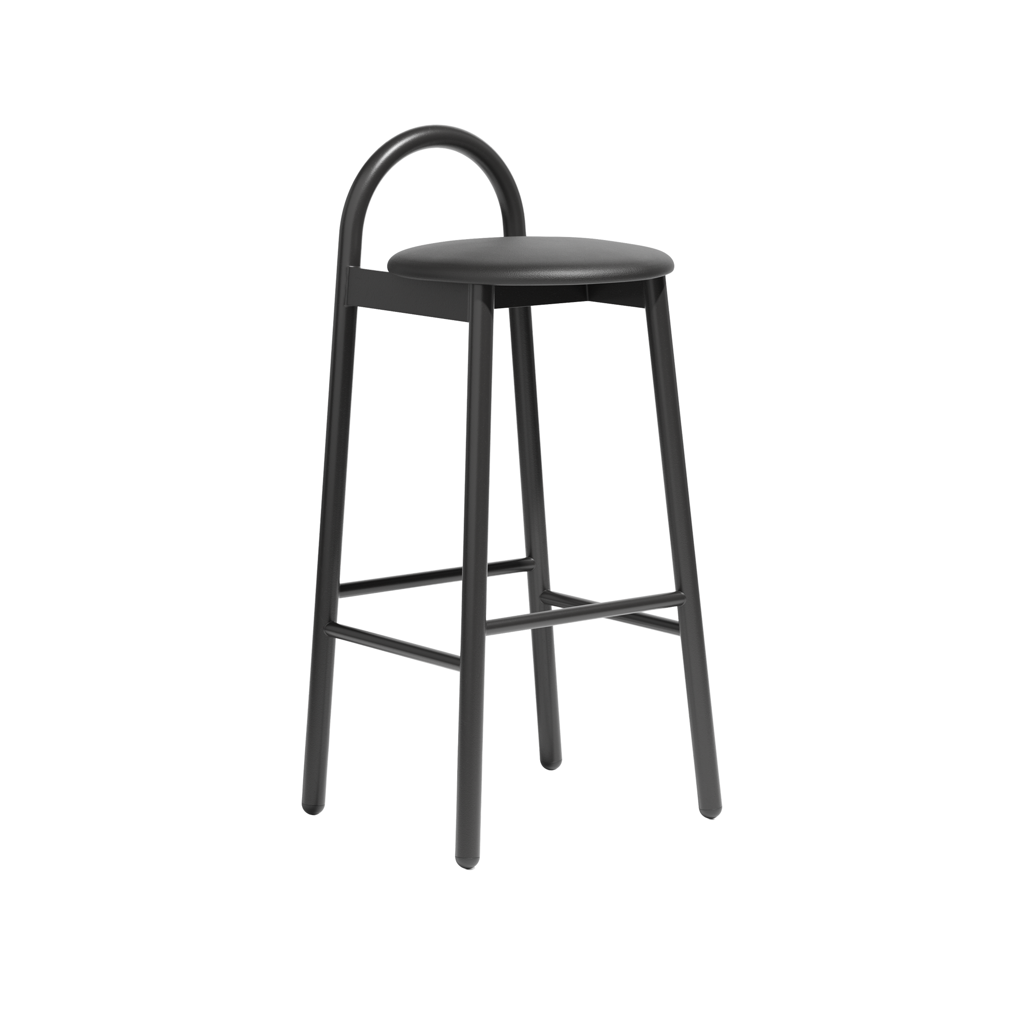 Bobby Stool | Metal Upholstered