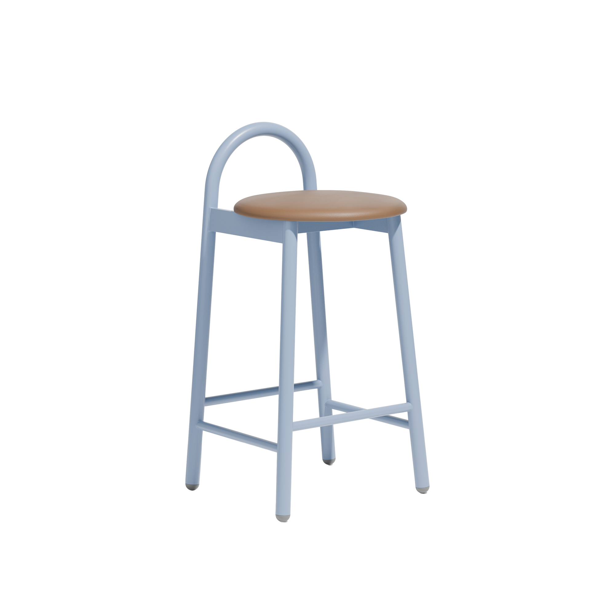 Bobby Stool | Metal Upholstered