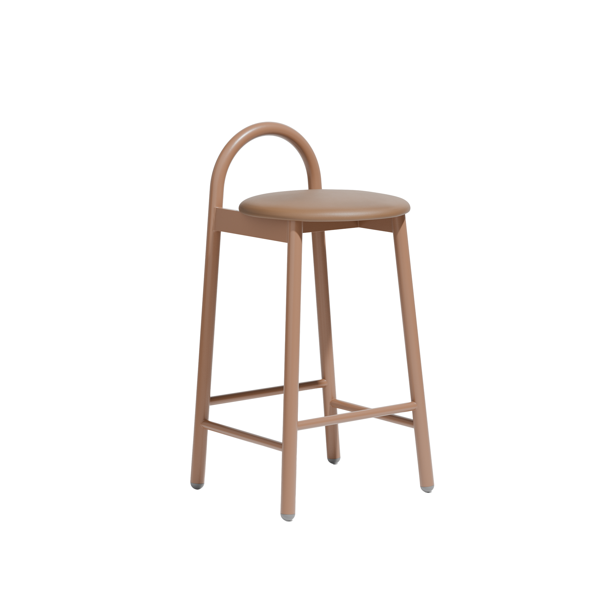 Bobby Stool  |  Metal Upholstered
