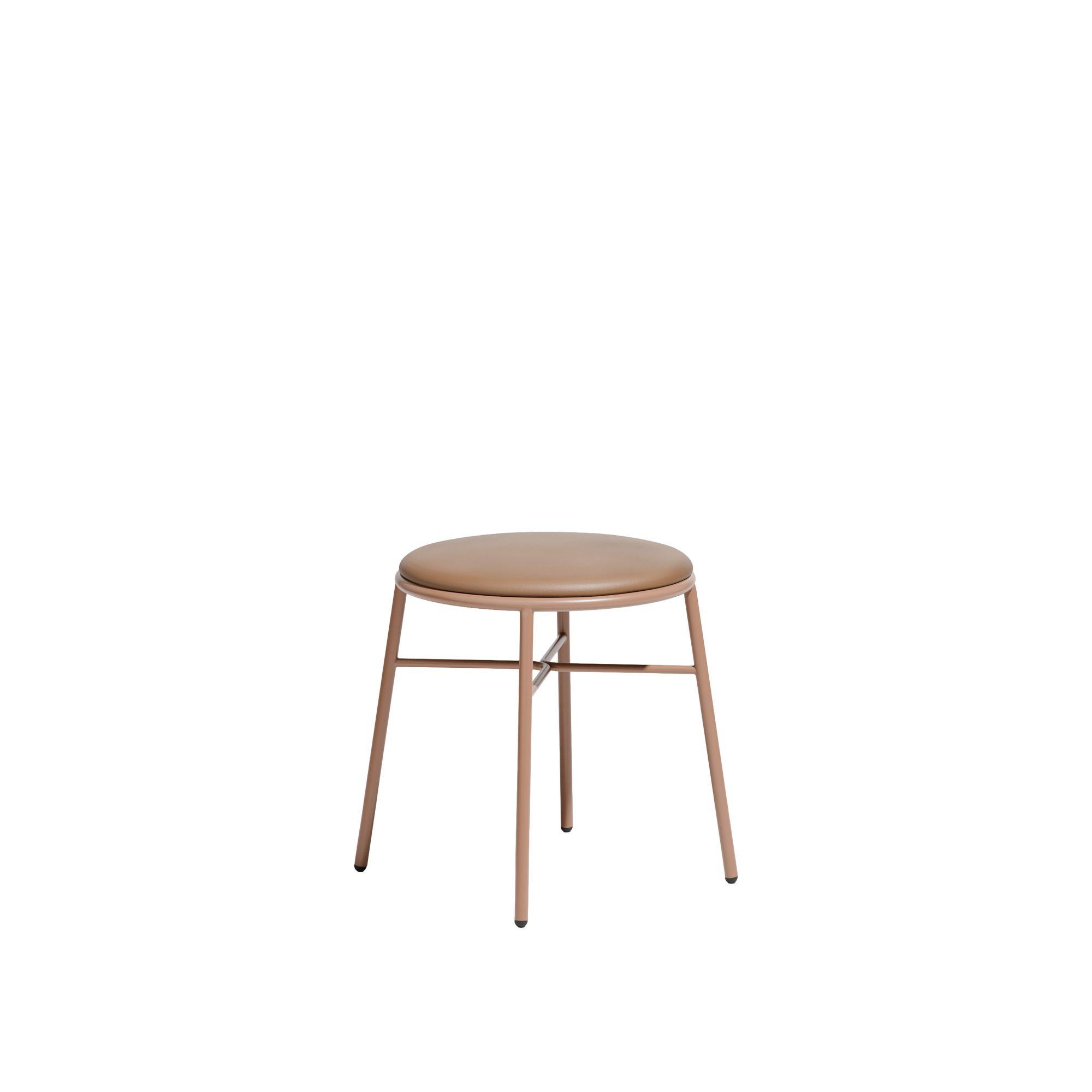 Piper Low Stool | Upholstered