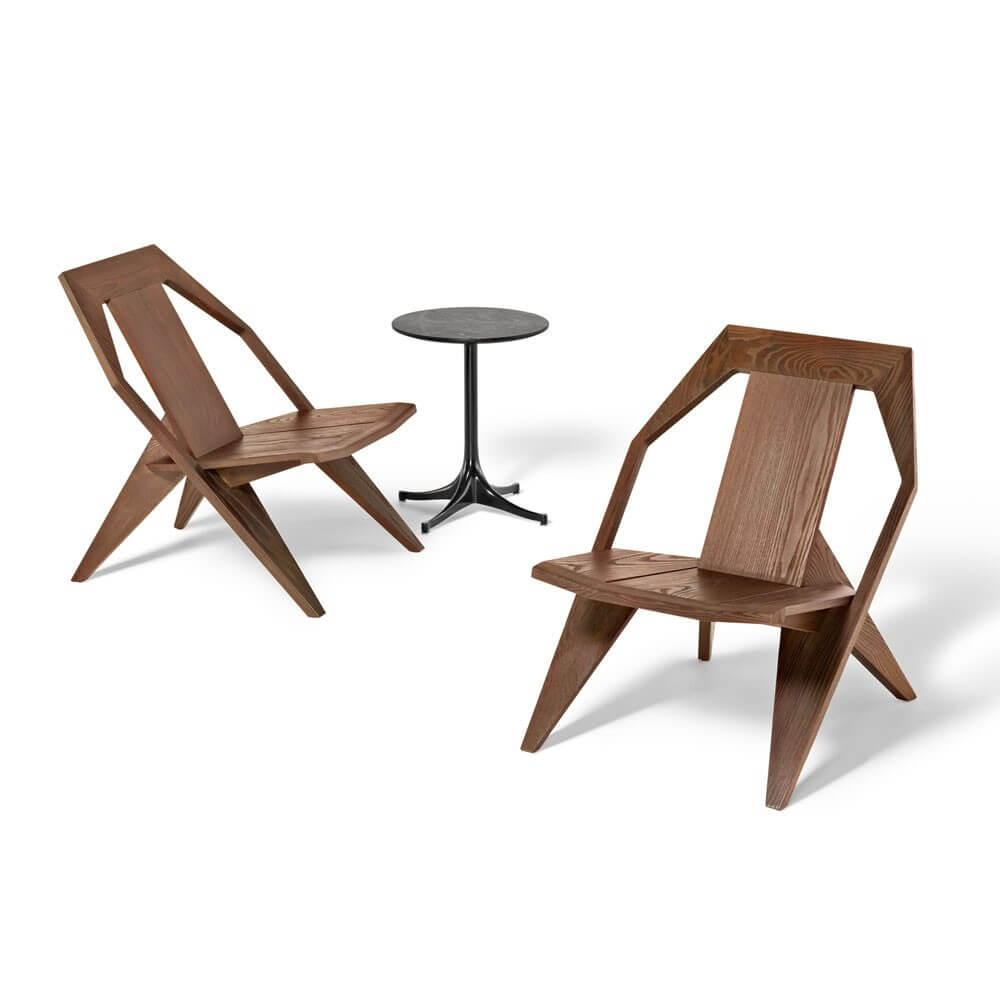 Nelson Pedestal Outdoor Table